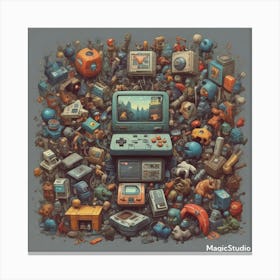 Video Game Art Canvas Print