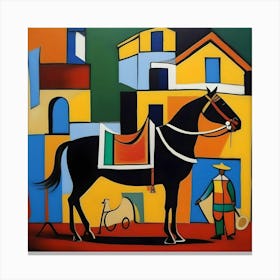 PICASSO TYPE ART Canvas Print