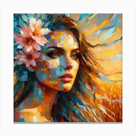 Portrait Artwork 61 Canvas Print