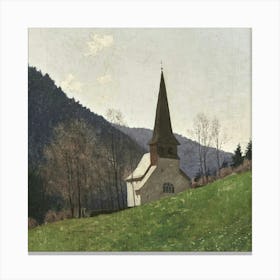 Church In The Mountains Canvas Print