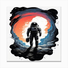 Astronaut In Space Canvas Print