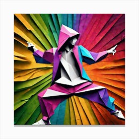 Origami Dancer 48 Canvas Print