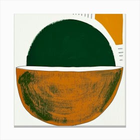 Orange & Green Canvas Print