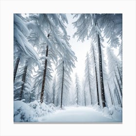 Snowy Forest 1 Canvas Print
