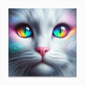 Rainbow Cat Canvas Print