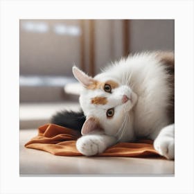 Portrait Of A Cat Canvas Print