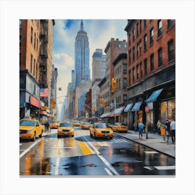 Busy New York City Canvas Print