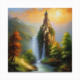 Castle In The Mountains 7 Canvas Print