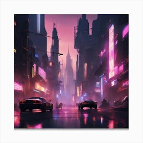 Futuristic City 4 Canvas Print