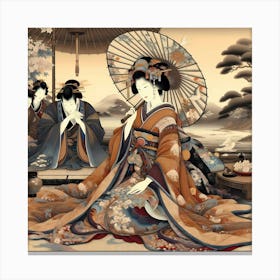 Geisha 18 Canvas Print