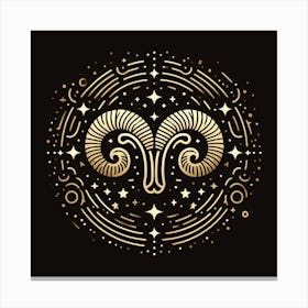 A Zodiac symbol, Aries 3 Canvas Print