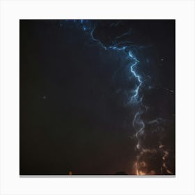 Lightning Strike - Lightning Stock Videos & Royalty-Free Footage Canvas Print