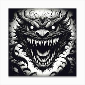 Monster Head Canvas Print