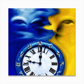 Clock Face Canvas Print