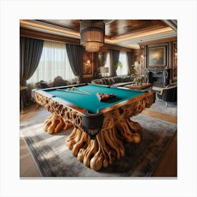 Billiard Room-2 Canvas Print