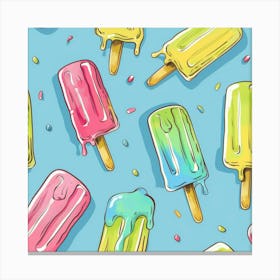 Ice Cream Pops 6 Canvas Print