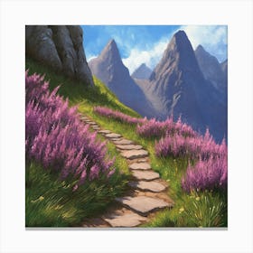 Path To Scotland Art Canvas Print