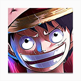 Luffy anime painting Canvas Print