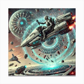 Lysara Stratos Gravity Weaponry Sci Fi 2 Canvas Print