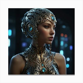 Futuristic Woman 6 Canvas Print