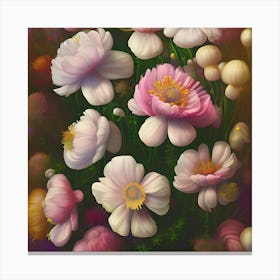 Anemone Flowers 7 Canvas Print