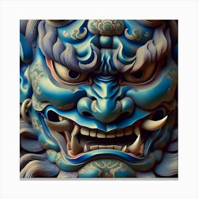 Blue Oni Canvas Print