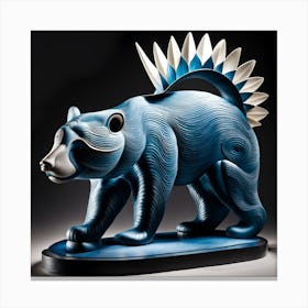 Blue Bear 2 Canvas Print