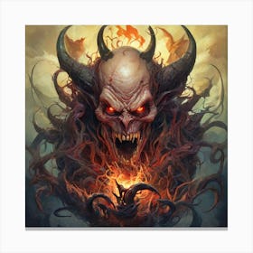 Demon Head 6 Canvas Print