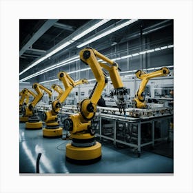 Factory Robots Canvas Print