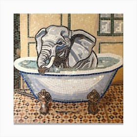 A Mosaic Of An Elephant Inside A Bathtub U26owbyztt6cctflxrhm W Mpf52nfcr2gl Bmmxgvsaa Lienzo