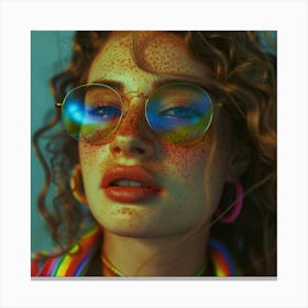 Rainbow Eyes Canvas Print