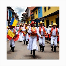 Colombian Dancers 5 Canvas Print