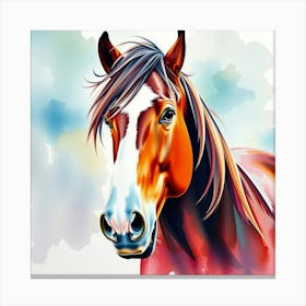 Horse Portrait Canvas Print