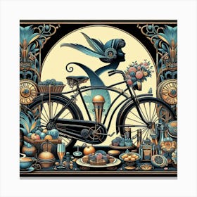 Gilded Bicycle Canvas Print