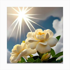 Flowers In The Sun Canvas Print