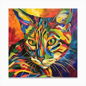 Kisha2849 Bengal Cat Colorful Picasso Style Full Page No Negati D57246b2 A66c 46dd 8db8 A019c5c2d1e4 Canvas Print