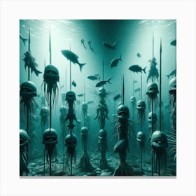 Underwater helmets I Canvas Print