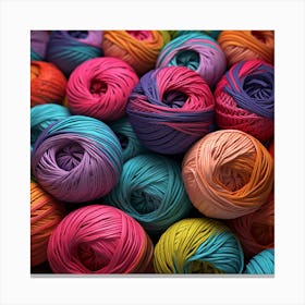 Colorful Yarn 4 Canvas Print