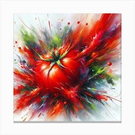 Tomato Explosion Canvas Print