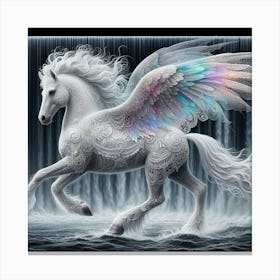 Angelic White Horse Canvas Print
