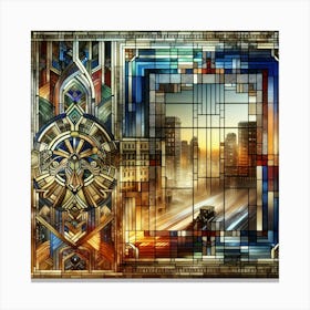 window on the deco age Canvas Print