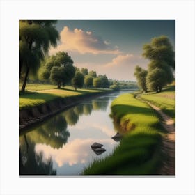Landscape Painting 153 Canvas Print
