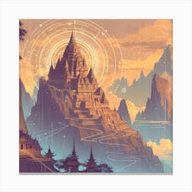 Mountain Temple 4 1 Canvas Print