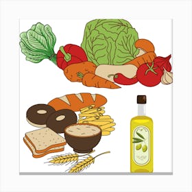 Healthy Food Canvas Print