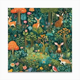 Forest Animals Canvas Print