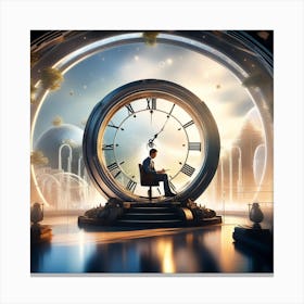 Futuristic Clock 3 Canvas Print