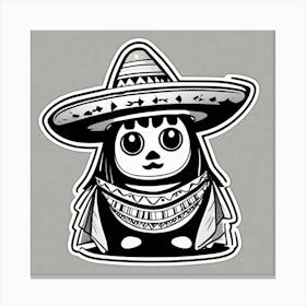 Mexican Panda 1 Canvas Print