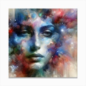 Abstract Of A Woman'S Face 4 Canvas Print