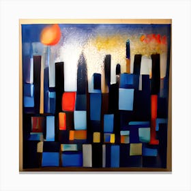 Contemporary City, Metaphysical Colours Canvas Print