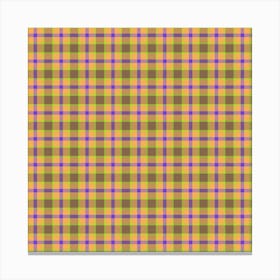 Plaid Fabric 38 Canvas Print